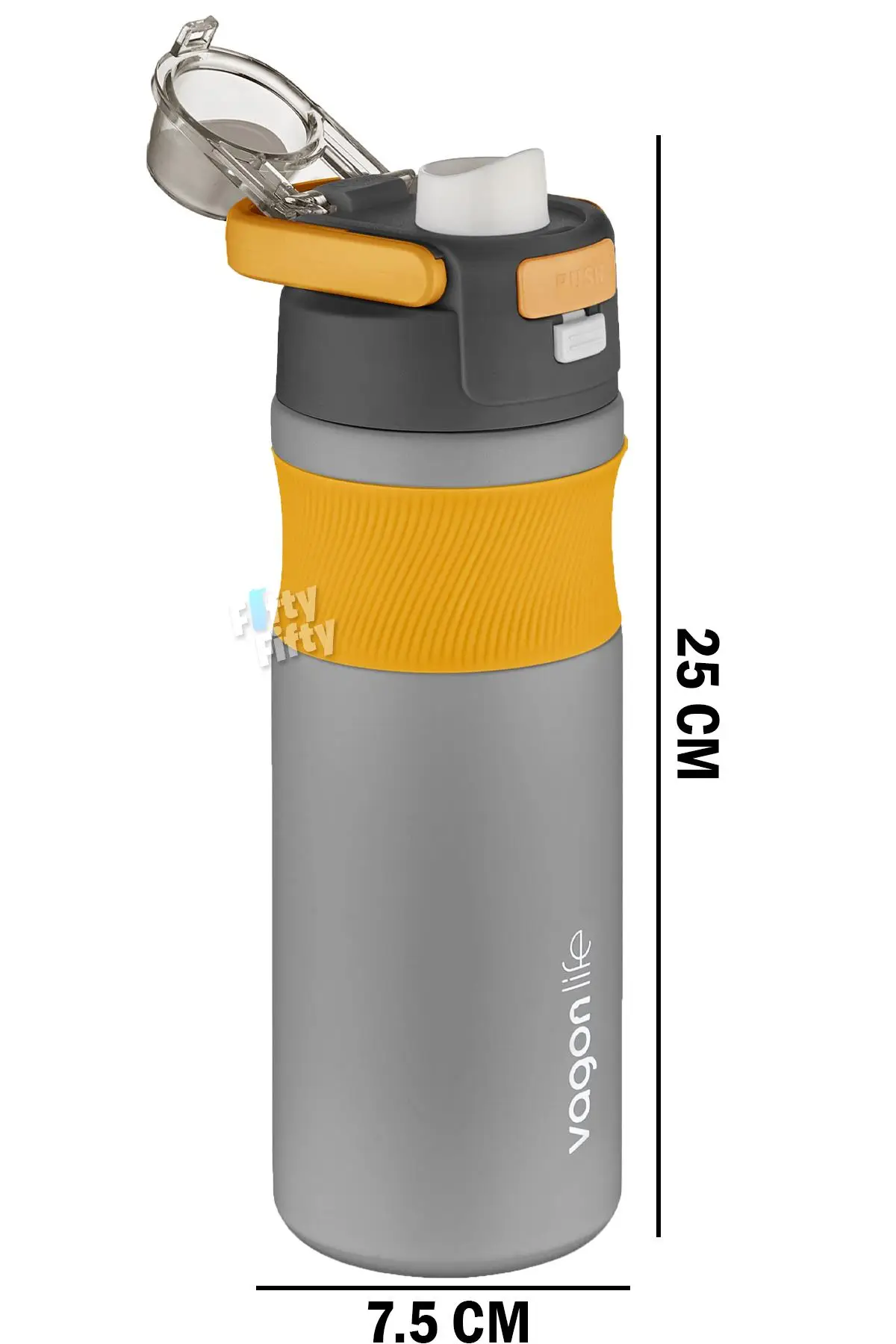 Vagonlife 580 ML Çelik Termos Pipetli/Pipetsiz(Rahat İçim) Kaydırmaz Gövde-FFVGN033580ML
