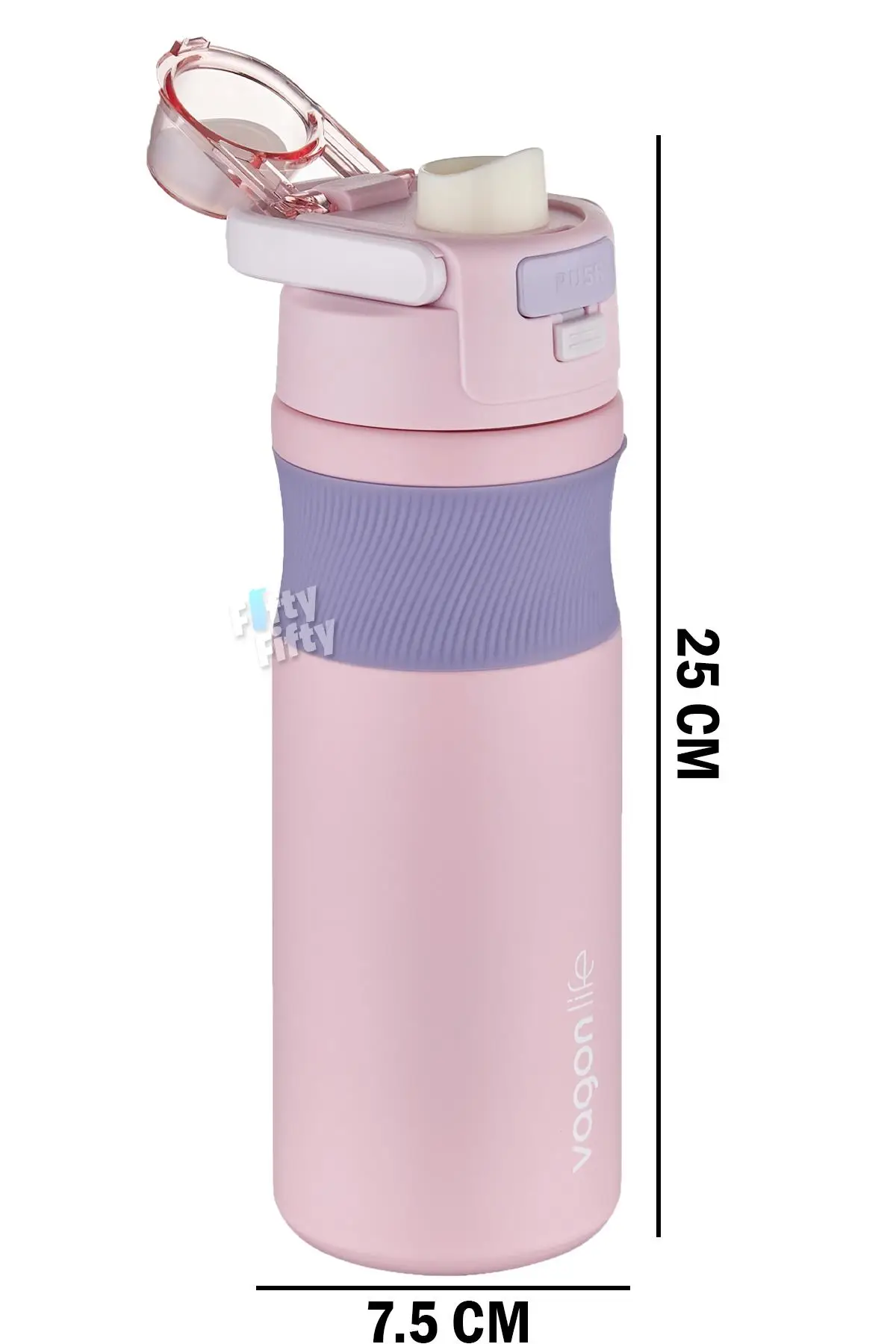 Vagonlife 580 ML Çelik Termos Pipetli/Pipetsiz(Rahat İçim) Kaydırmaz Gövde-FFVGN033580ML