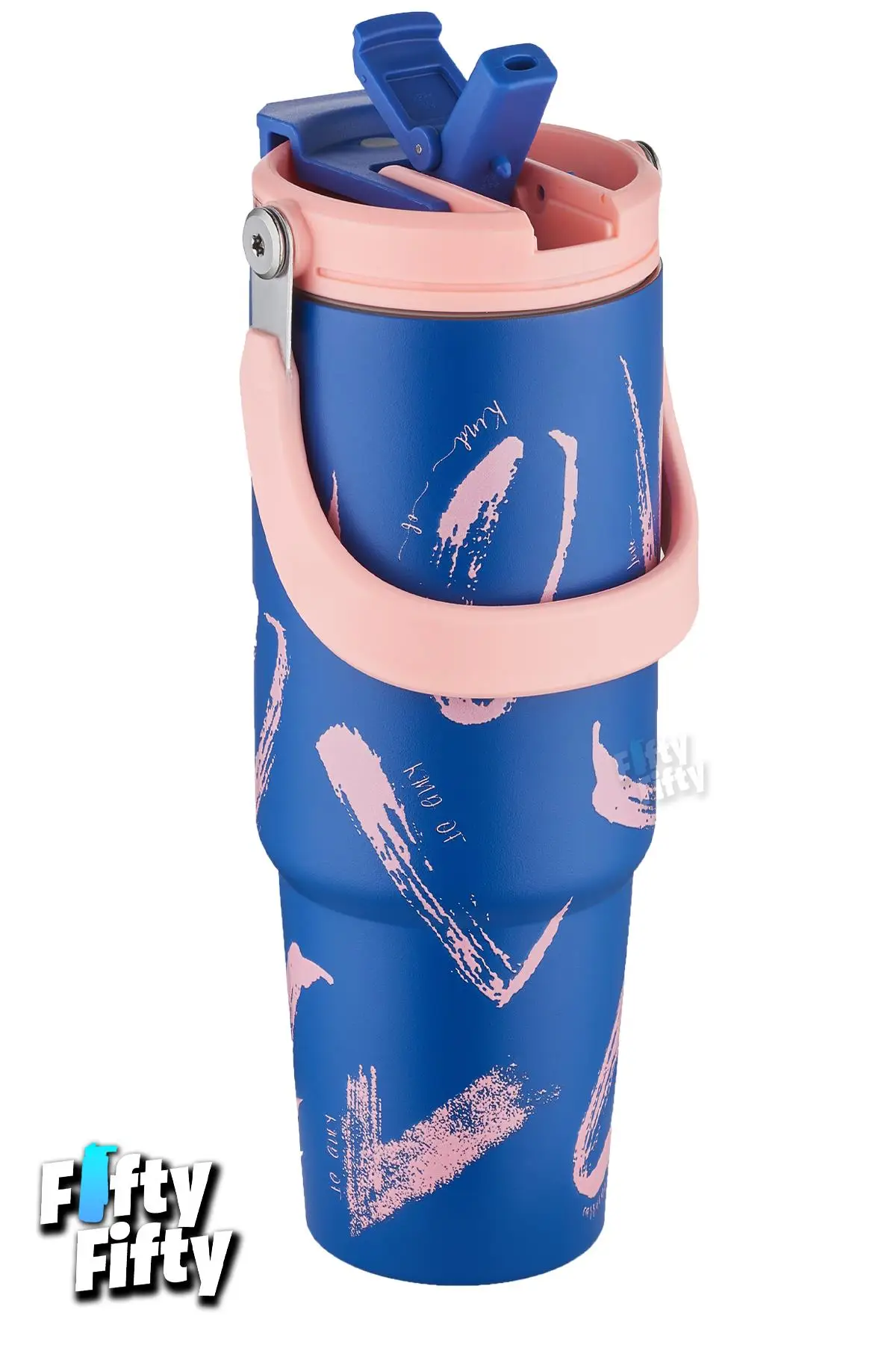 Vagonlife Tumbler Cup 0.89/30oz Pipetli/Rahat İçim Vakumlu Paslanmaz Çelik Termos-FFVGN8137900ML