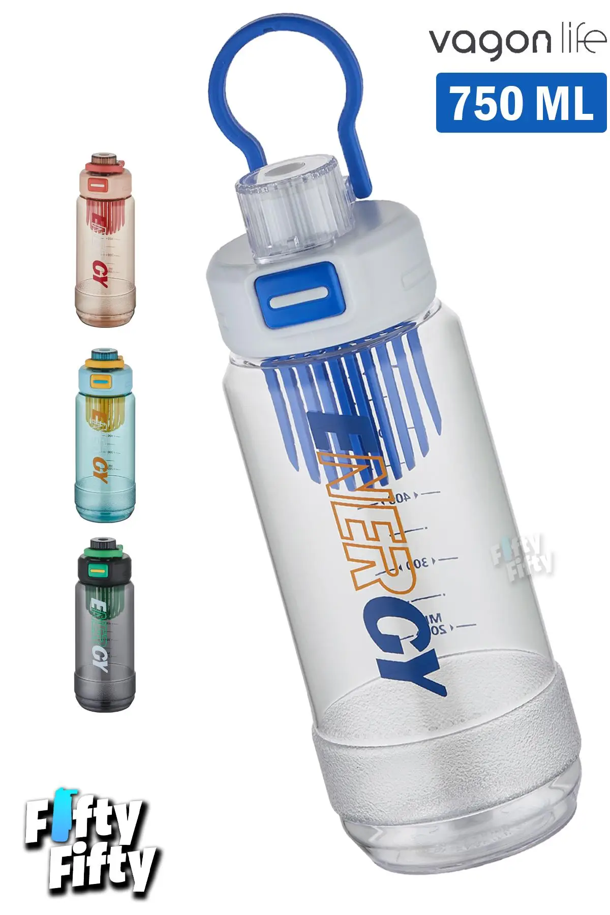 Vagonlife 750 ML -Energy- Rahat İçim (Pipetsiz) Kulplu Su Matarası -Süzgeçli-FFVGN2030750ML