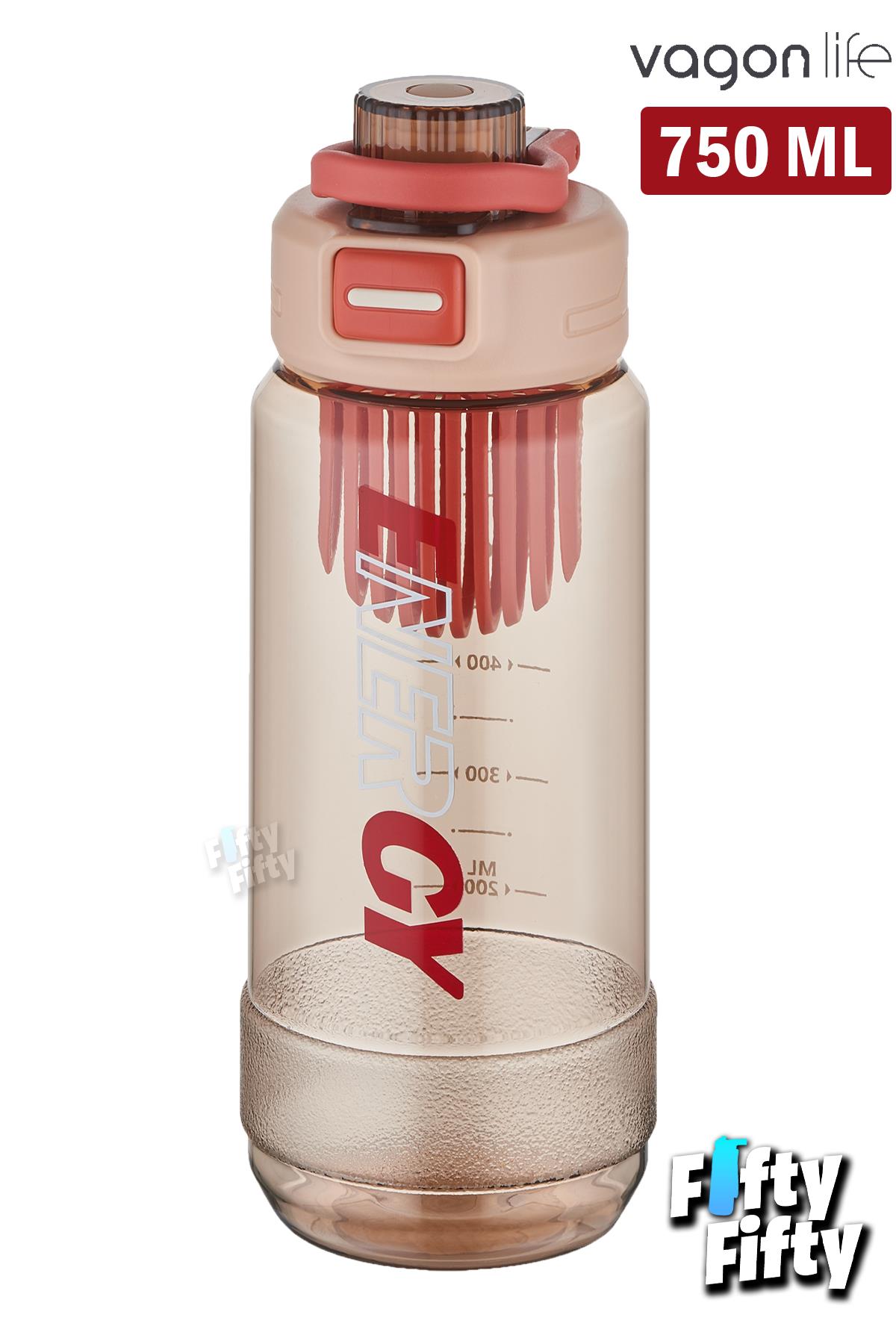 Vagonlife 750 ML -Energy- Rahat İçim (Pipetsiz) Kulplu Su Matarası -Süzgeçli-FFVGN2030750ML - Turuncu