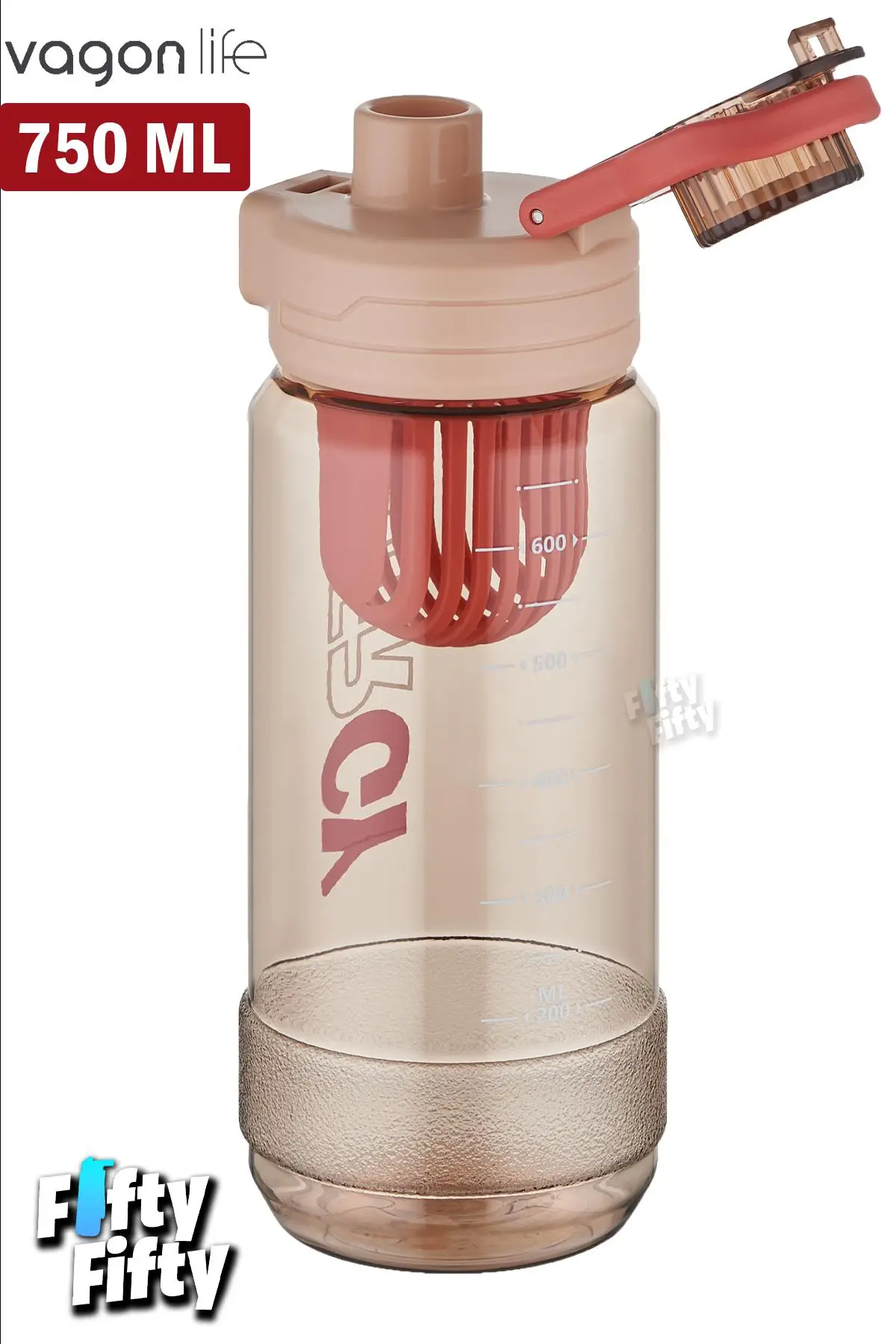 Vagonlife 750 ML -Energy- Rahat İçim (Pipetsiz) Kulplu Su Matarası -Süzgeçli-FFVGN2030750ML