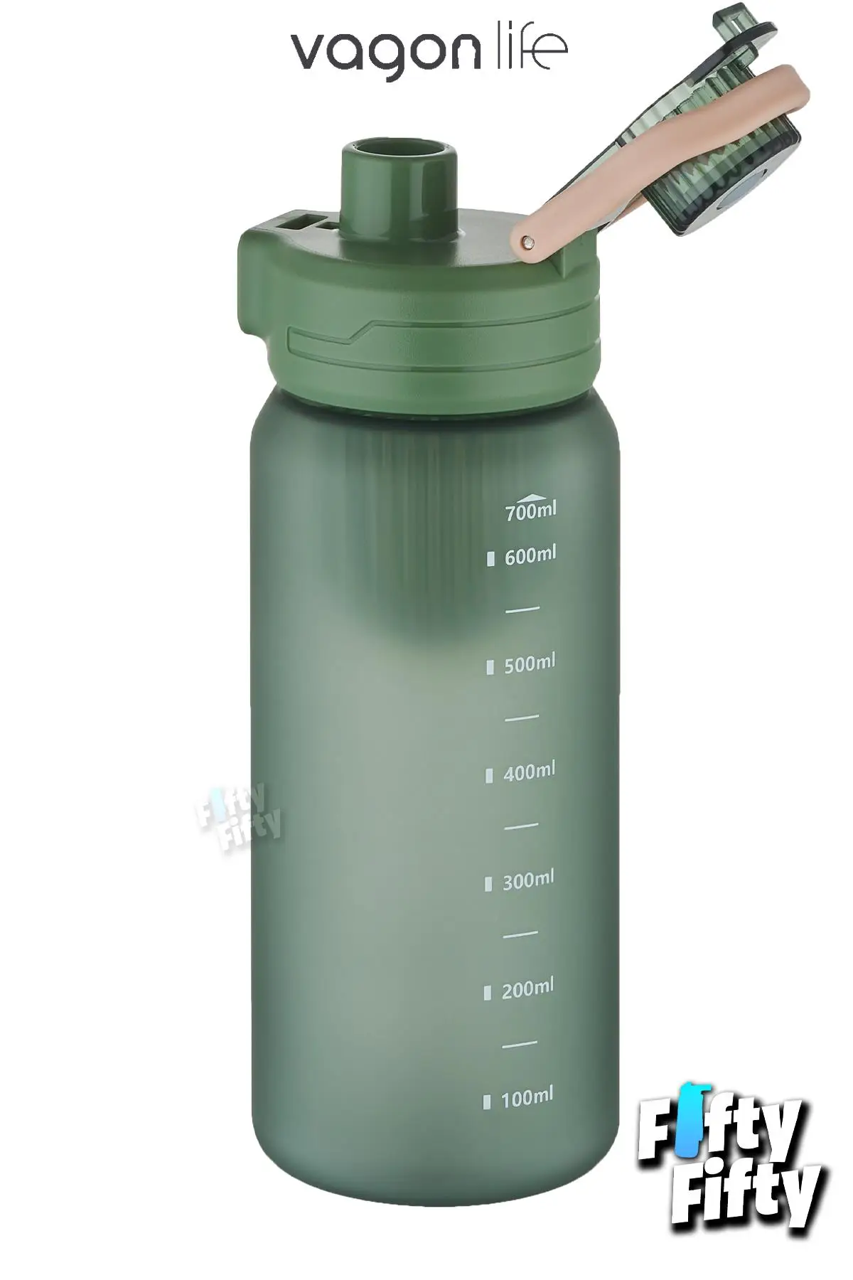 Vagonlife 700 ML Rahat İçim (Pipetsiz) Softtouch Kulplu Su Matarası -Süzgeçli-FFVGN2032700ML
