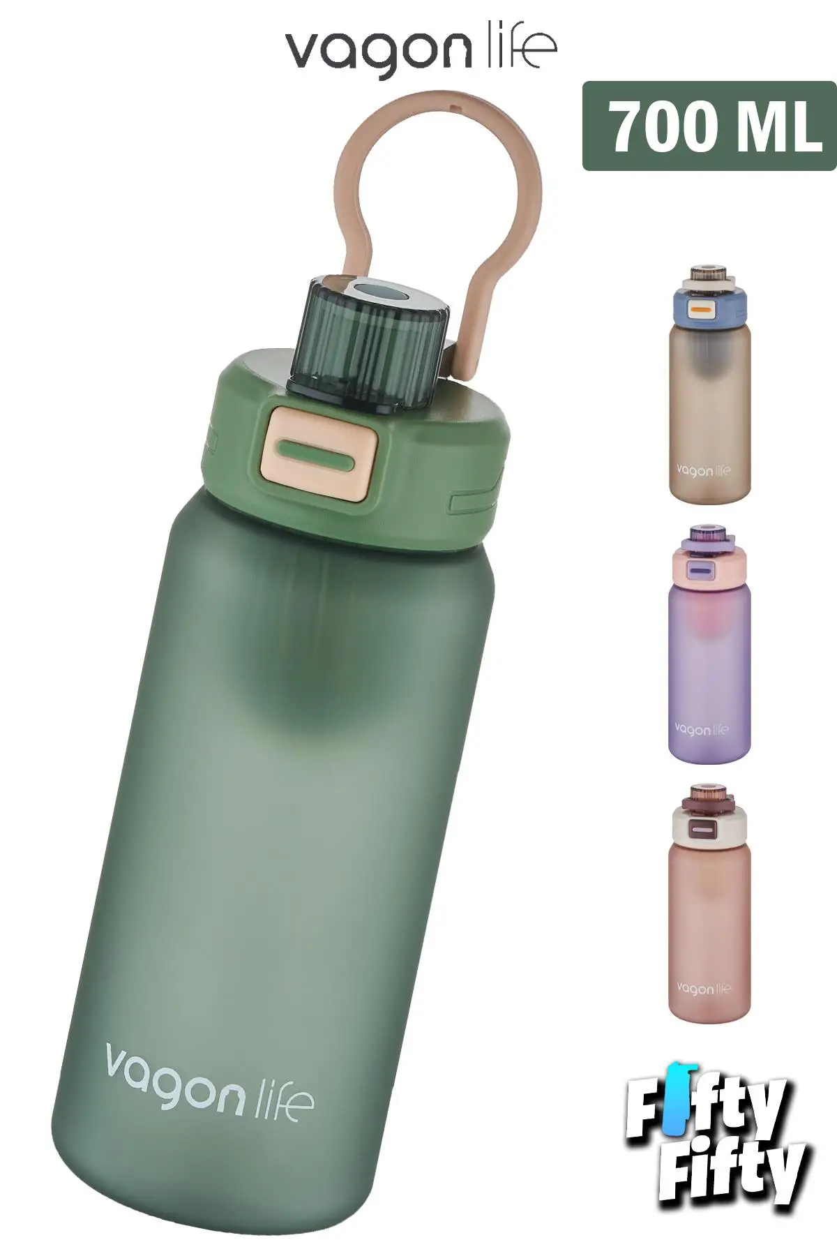 Vagonlife 700 ML Rahat İçim (Pipetsiz) Softtouch Kulplu Su Matarası -Süzgeçli-FFVGN2032700ML