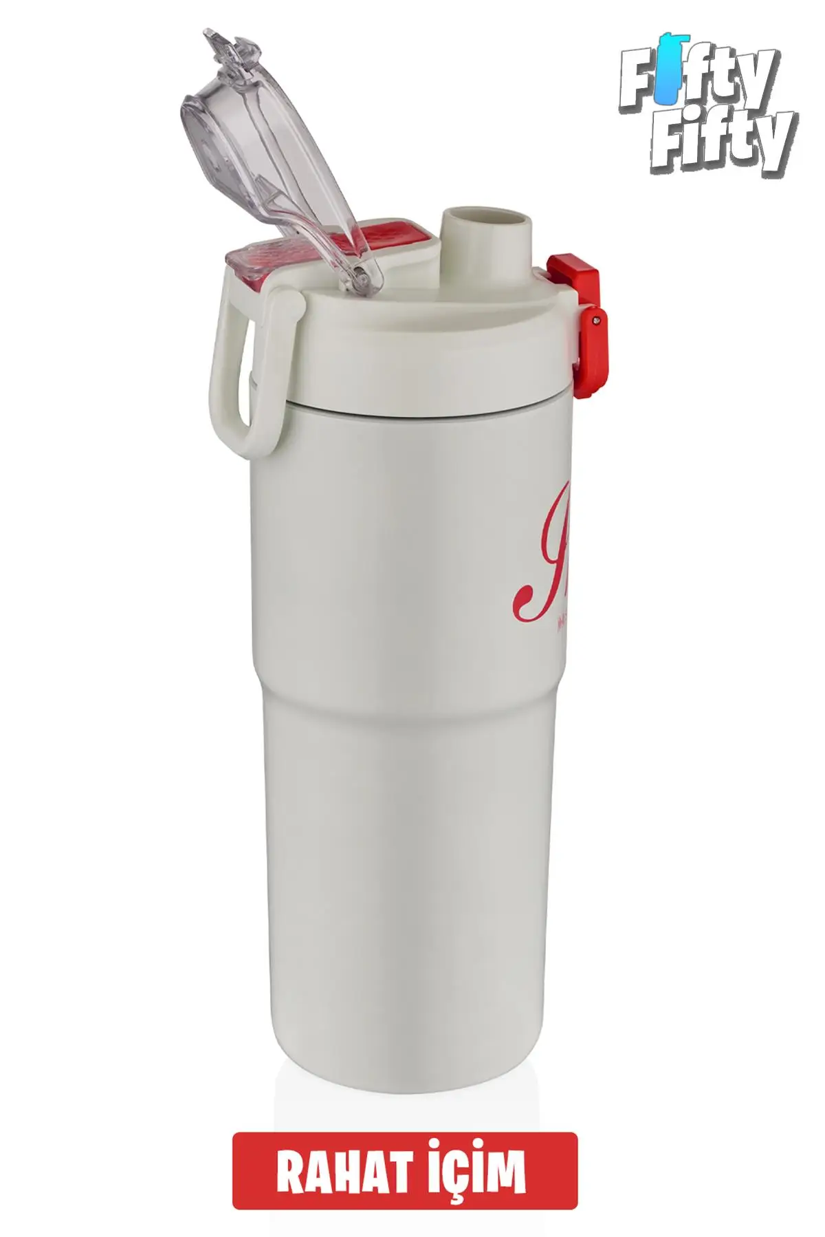 Vagonlife 2`li Çelik Termos-Kahve Bardağı Seti 750ML Çift Kullanım Termos//450ML Mug Kahve Bardağı