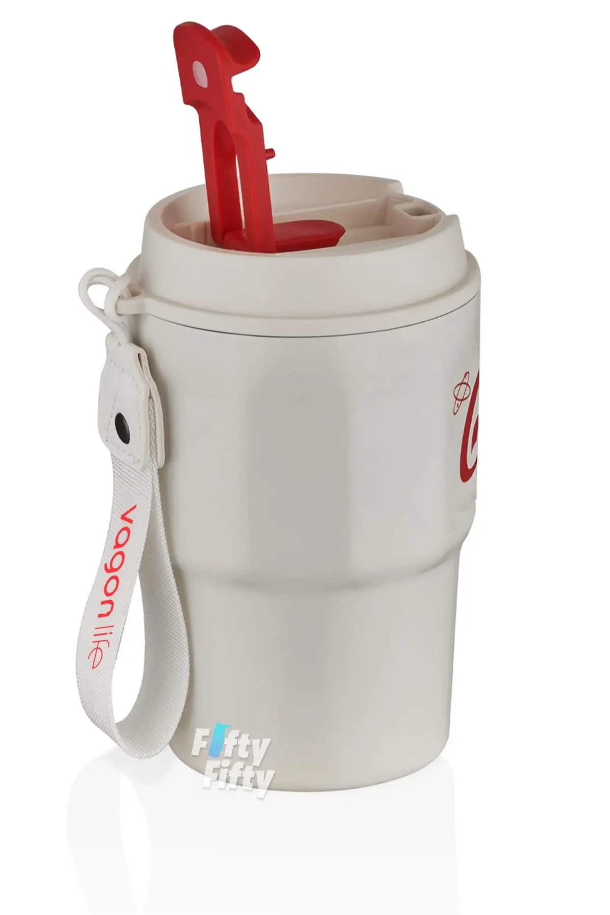 Vagonlife 2`li Çelik Termos-Kahve Bardağı Seti 750ML Çift Kullanım Termos//450ML Mug Kahve Bardağı