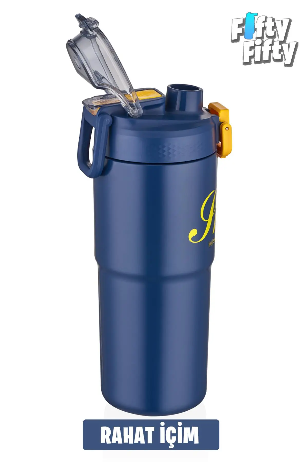 Vagonlife 2`li Çelik Termos-Kahve Bardağı Seti 750ML Çift Kullanım Termos//450ML Mug Kahve Bardağı
